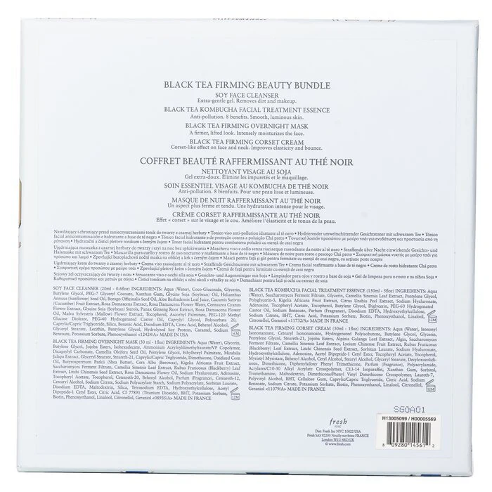 Fresh Black Tea Firming Beauty Bundle Set 4pcs - Image 3