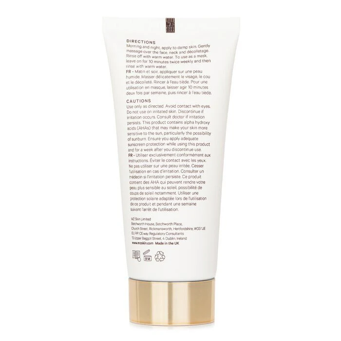MZ Skin Cleanse & Clarify Dual Action AHA Cleanser & Mask 100ml/3.38oz - Image 3