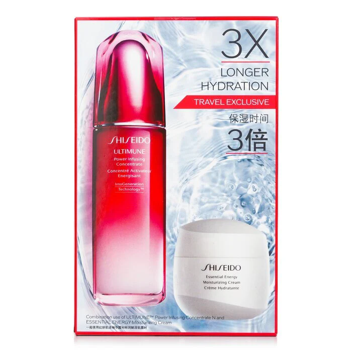 Shiseido Defend & Regenerate Power Moisturizing Set: Ultimune Power Infusing Concentrate N 100ml + Essential Energy Moisturizing Cream 50 ml 2pcs - Image 3