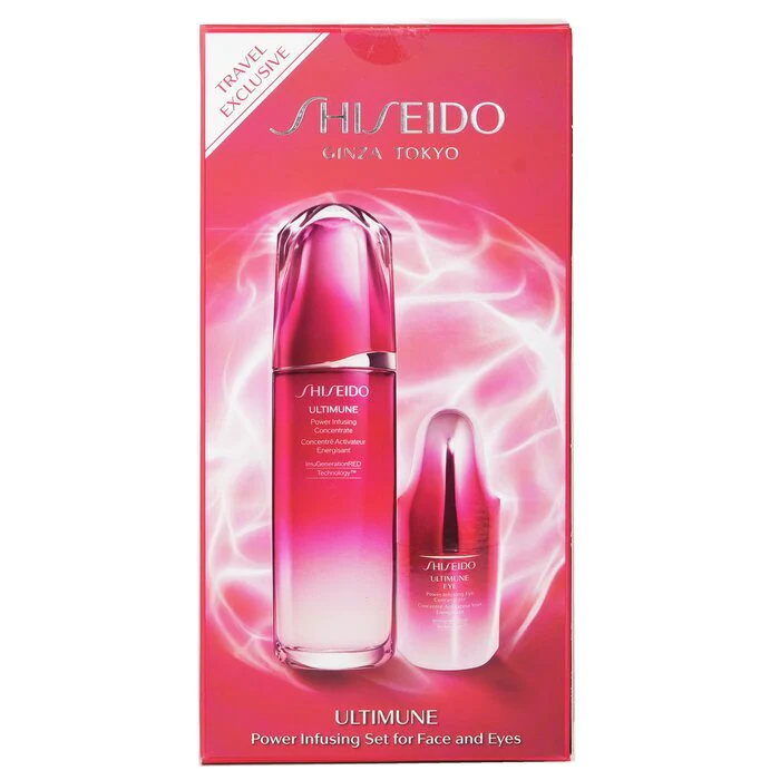 Shiseido Ultimune Power Infusing (ImuGenerationRED Technology) Set: Face Concentrate 100ml + Eye Concentrate 15ml 2pcs - Image 3